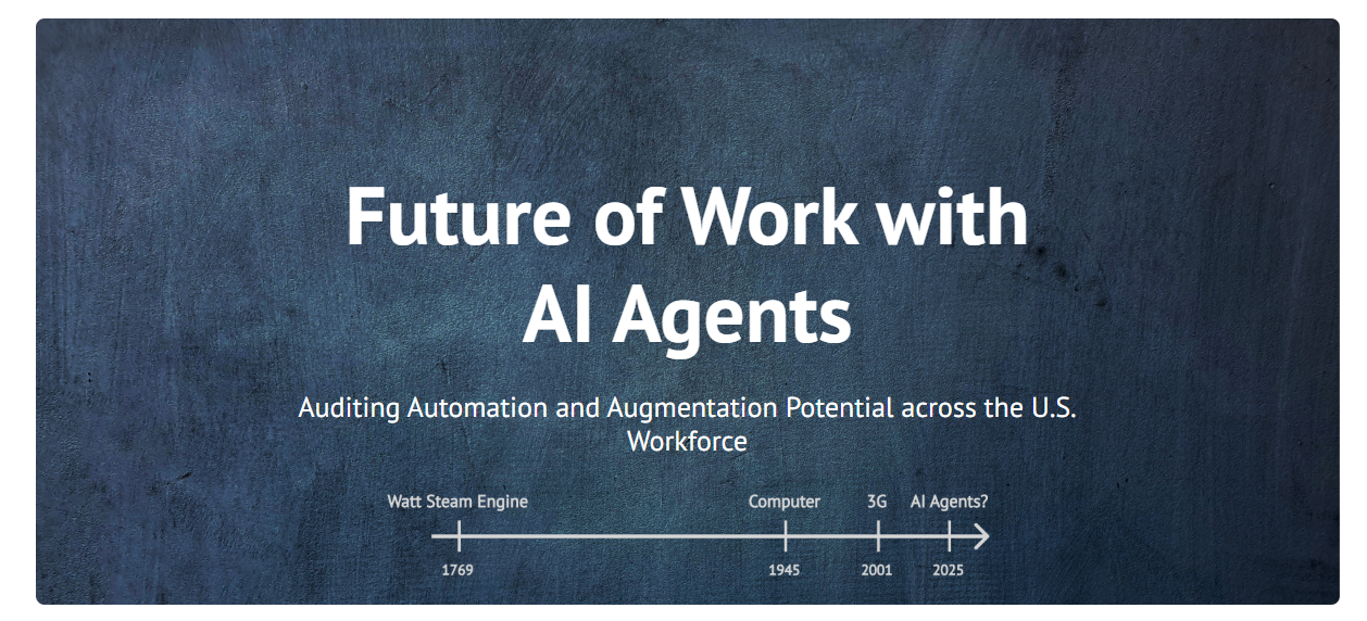 Future of Work with AI Agents (étude de Standford) : 'You may not take interest in AI, but AI will take interest in you.' 😅